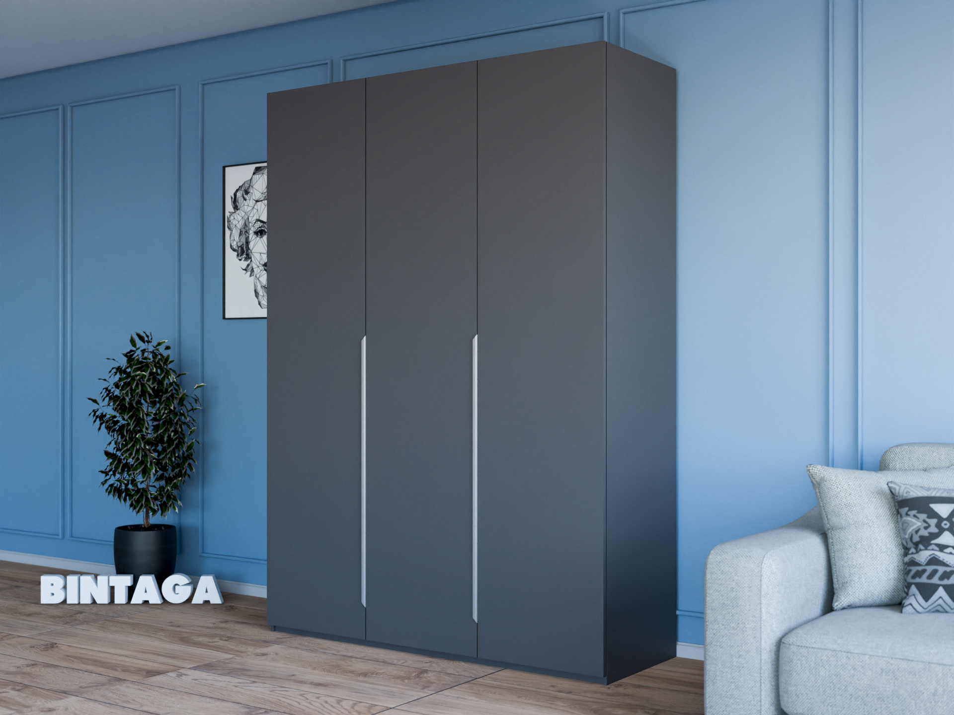 Пакс Альхейм 13 grey (silver) ИКЕА (IKEA) изображение товара