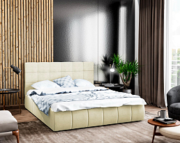Изображение товара Ломбардия beige искусственная кожа 160х200 на сайте bintaga.ru