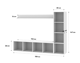 Изображение товара Билли 123 white ИКЕА (IKEA) на сайте bintaga.ru